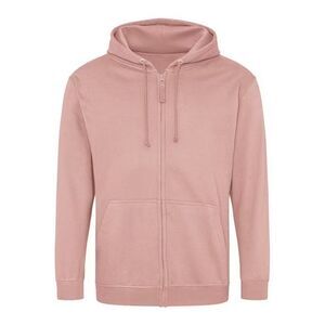 Awdis Mens Full Zip Hoodie / Dusty Pink